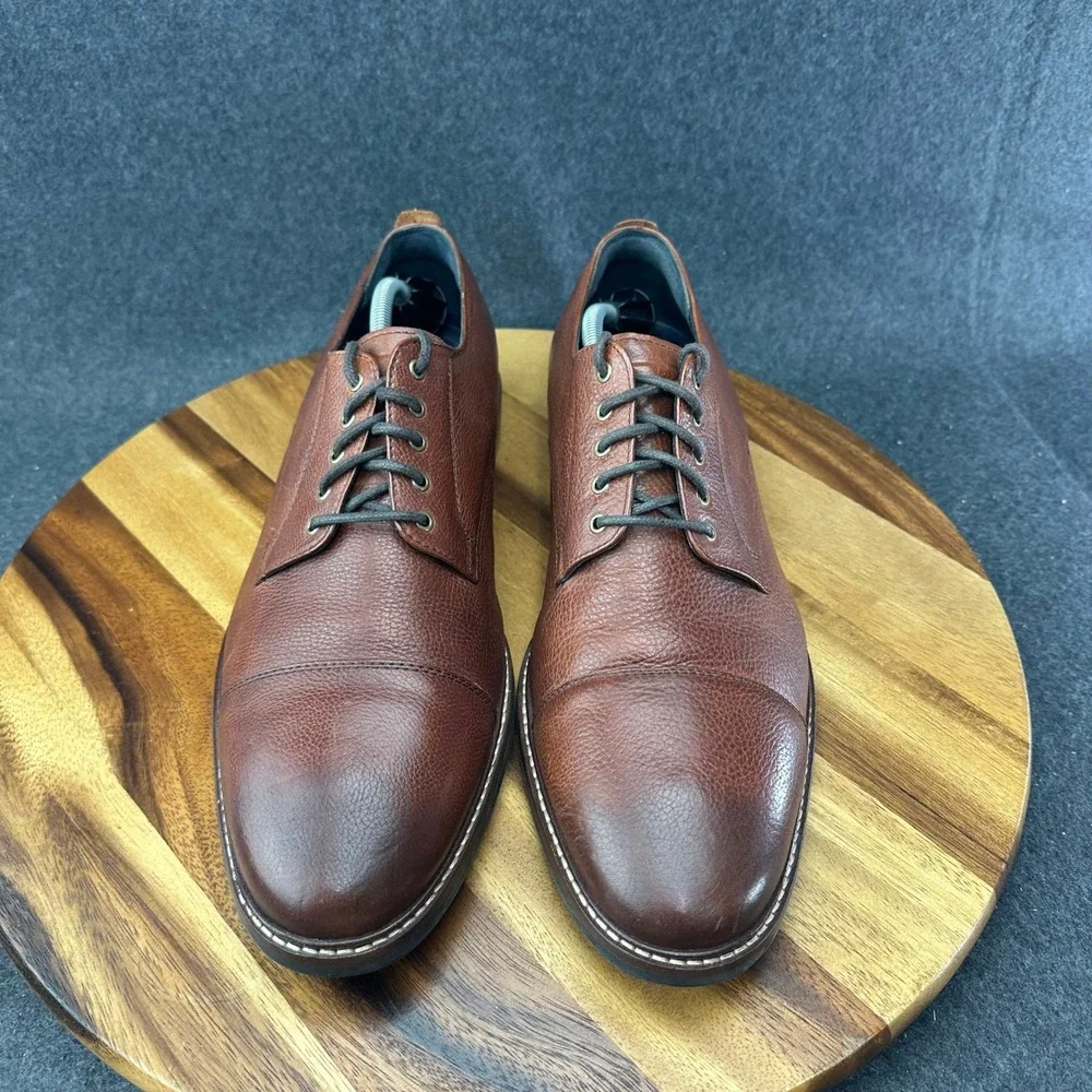Cole Haan Men's Grand OS Brown Leather Dress Shoes Lace Up Size 13 M C26149